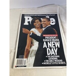 People Magazine February 2009 Inauguration Obama Michelle‎ Hudson Plane Crash